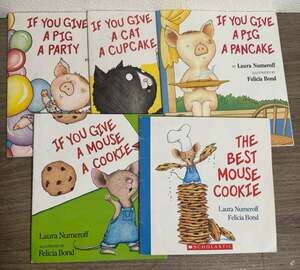Laura Numeroff and Felicia Bond 'If You Give a...' Series,  5-Book Set